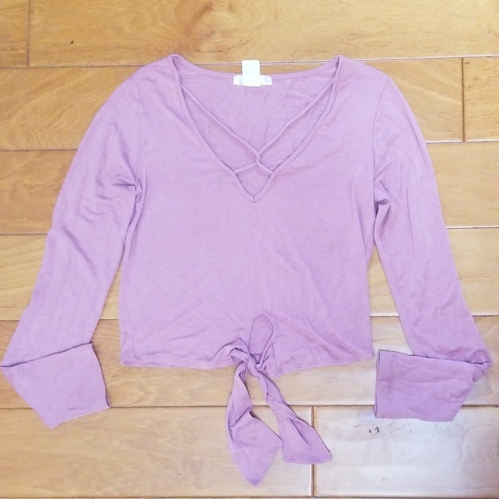 Cute Purple Crop Top